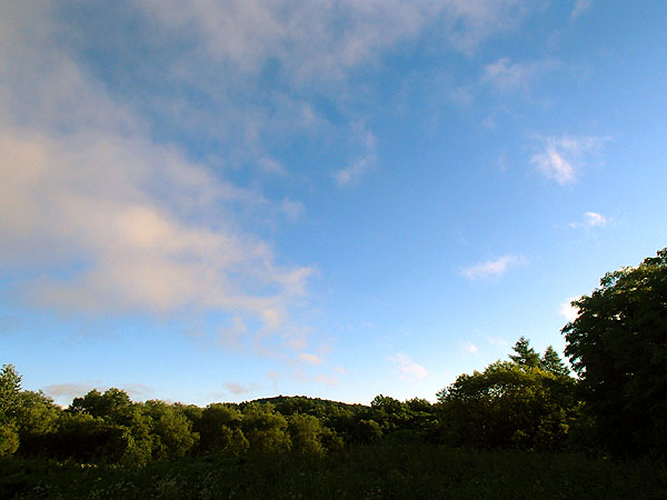 ２０１２年８月９日の屈斜路湖の空
